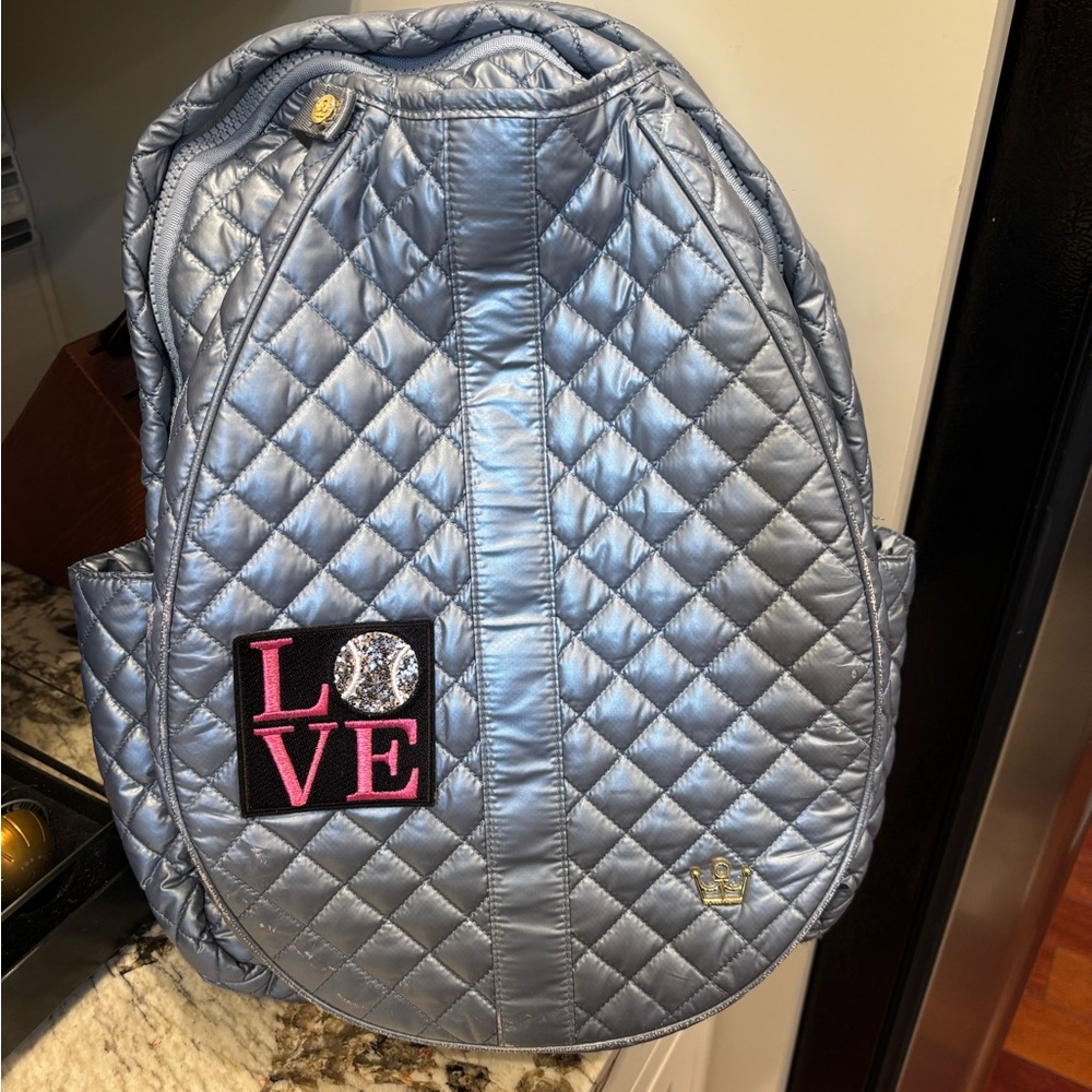 Oliver Thomas tennis backpack 
Silver blue. Very good condition!
